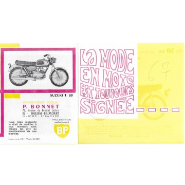 Dépliant gamme Suzuki 1967