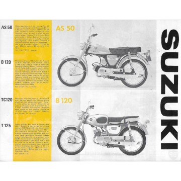 Dépliant Suzuki début années 70