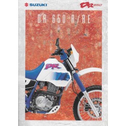 SUZUKI DR 650 R / RE de 1994  (Prospectus original 09 / 1993)