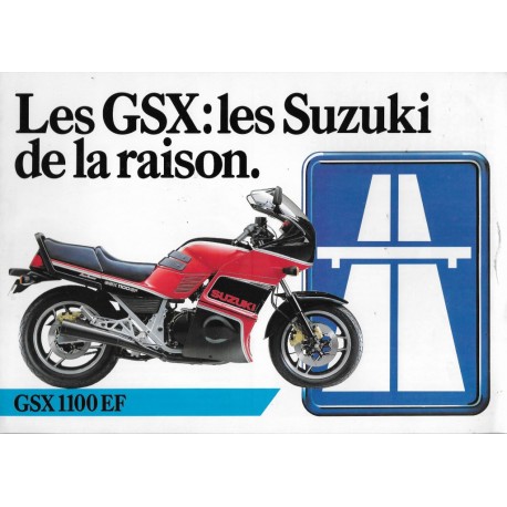 SUZUKI GSX 1100 EF - GSX 750 ES - GSX 550 ES (prospectus)