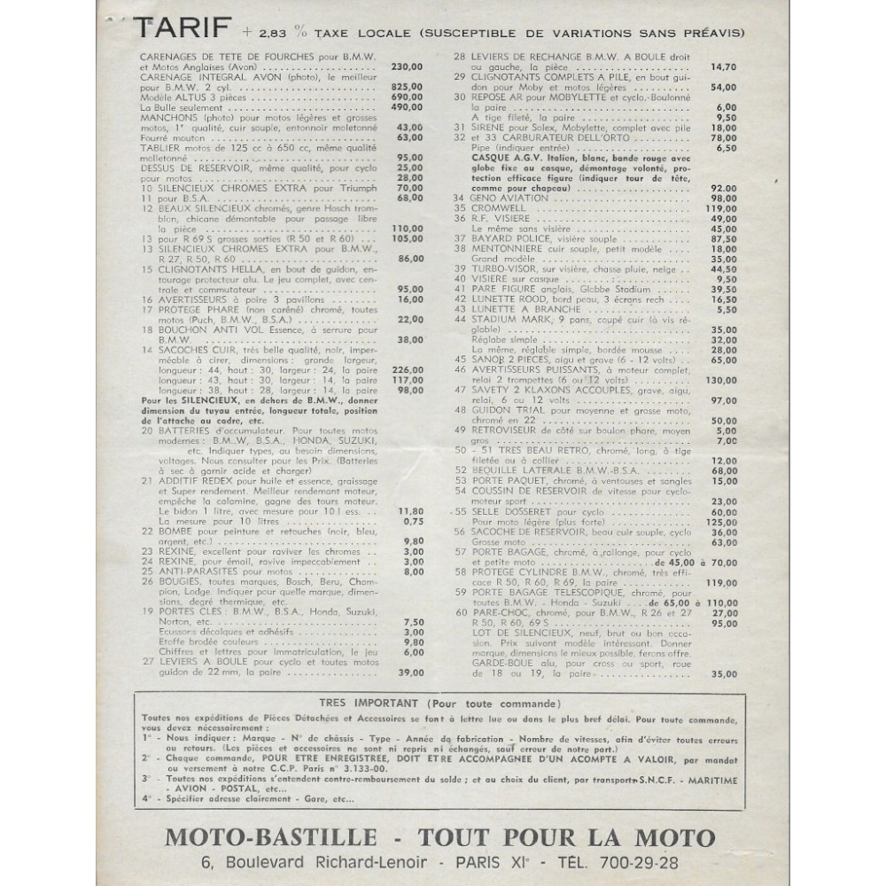 moto - bastille