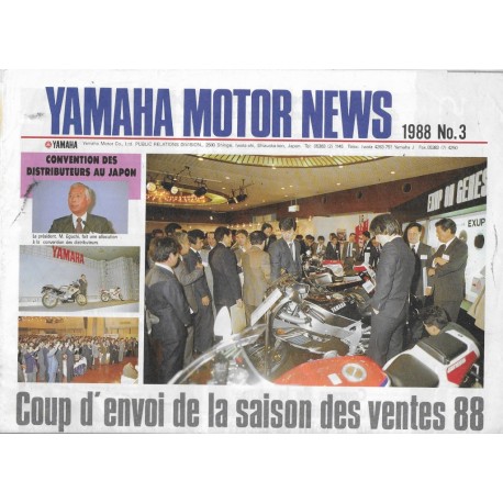 YAMAHA 1988 (newsletter réseau n° 3 de 1988)