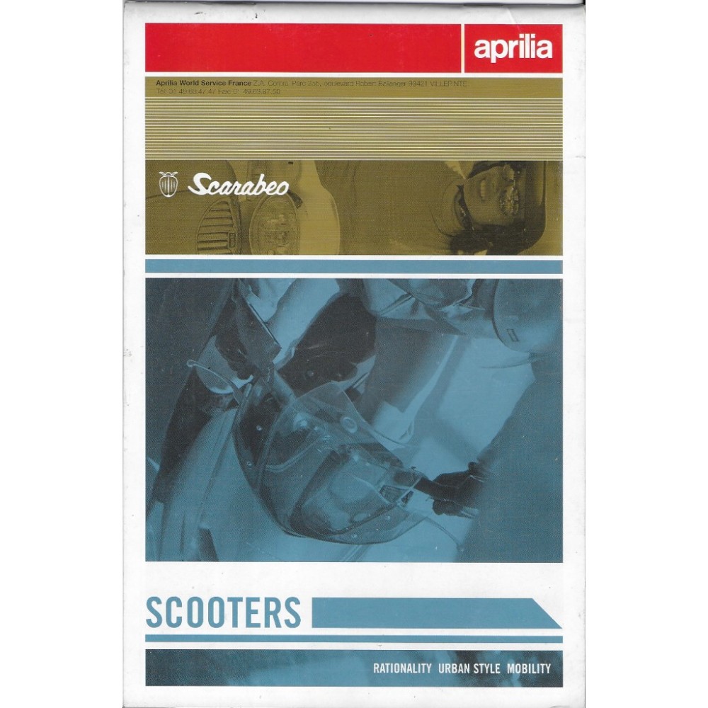 APRILIA Catalogue original Gamme supposée 2006