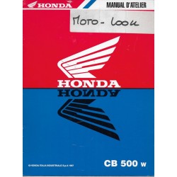 HONDA CB 500 W de 1998 (manuel additif 11 / 1997)