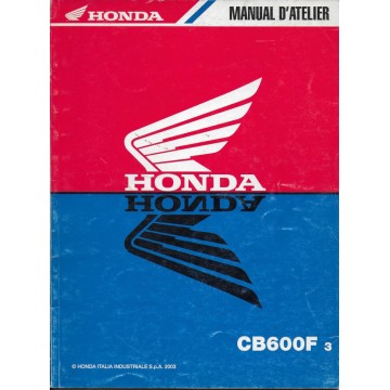 HONDA CB 600 F 3 de 2003 (manuel additif 06 / 2003)