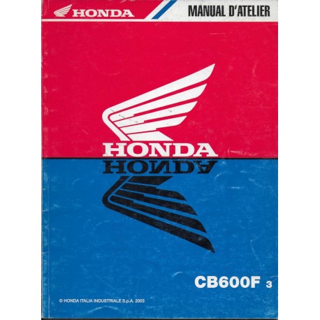 HONDA CB 600 F 3 de 2003 (manuel additif 06 / 2003)