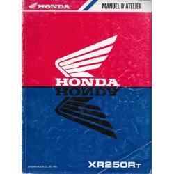 HONDA XR 250 RT (manuel atelier de base 12 / 1995)