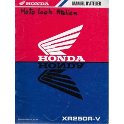 HONDA XR 250 RV de 1997 (manuel additif 08 / 1996)