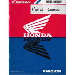 HONDA XR 250 RW de 1998 (manuel additif 09 / 1997)
