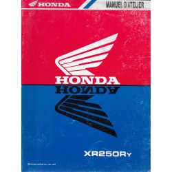 HONDA XR 250 RY de 2000 (manuel additif 06 / 1999)