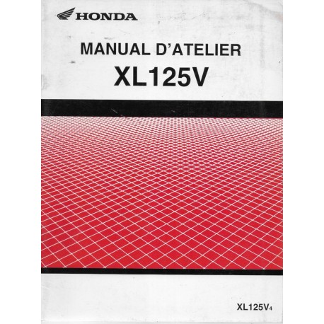 HONDA XL 125 V4 de 2004 (manuel additif 11 / 2003)