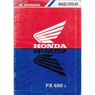 HONDA FX 650 X de 1999 (manuel atelier additif)