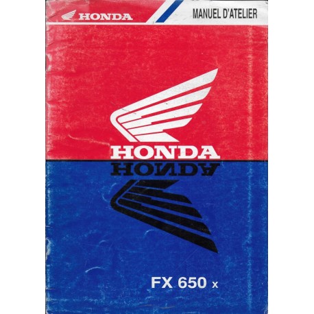 HONDA FX 650 X de 1999 (manuel atelier additif)