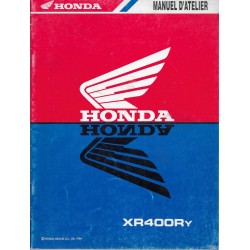 HONDA XR 400 R-Y de 1999 (Additif  juin 1999)