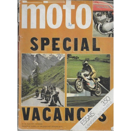 La Moto n°16 - août 1971 Spécial vacances