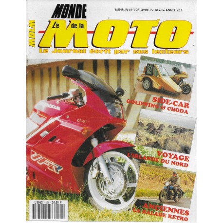 MONDE de la MOTO n° 198 avril 1992