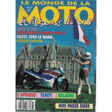 MONDE de la MOTO n° 168 avril 1989