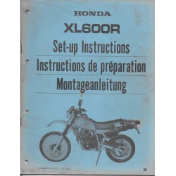 HONDA XL 600 R de 1983 (Manuel de préparation)