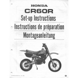 HONDA CR 60 R de 1986 (Manuel de préparation 12 / 85)