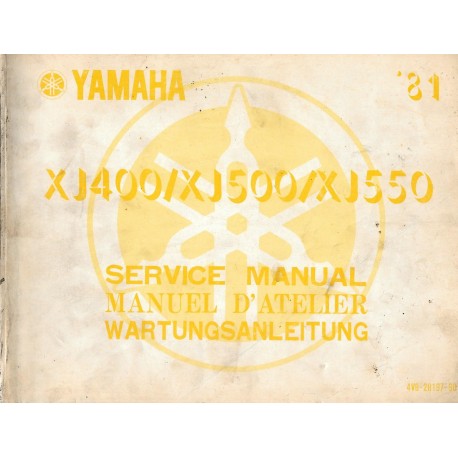 YAMAHA  XJ 400 / 500 / 550 1981 