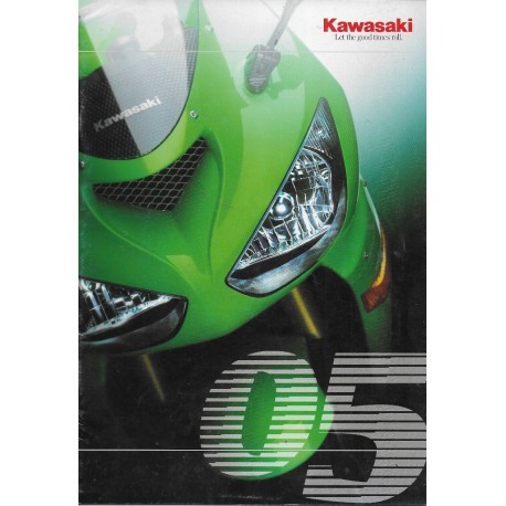 Kawasaki catalogue gammes motos de 2005  (catalogue neuf)