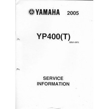 Yamaha YP 400 (S) et (T) (informations techniques 2004 / 2005)