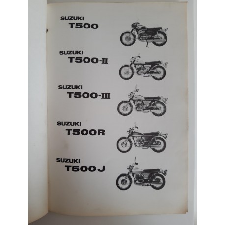 スズキ T500 サービスマニュアル ② - バイク