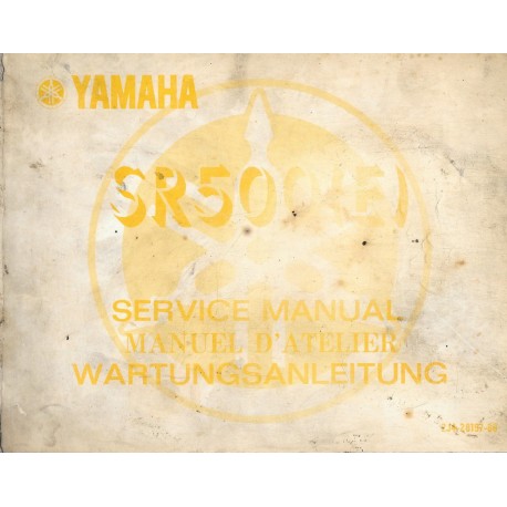 YAMAHA  SR 500 type 2J4