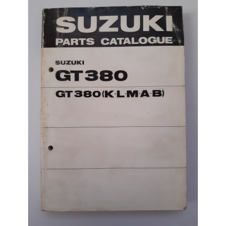 Catalogue de pièces détachées SUZUKI GT 380