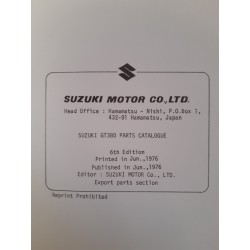 Catalogue de pièces détachées SUZUKI GT 380