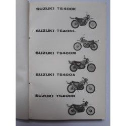 Catalogue de pièces détachées SUZUKI TS 400