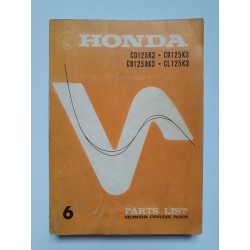 Catalogue de pièces détachées HONDA CD/CB/CL125K3  CB125AK3