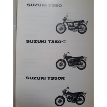 Ctalogue de pieces detachees SUZUKI T350, T350II, T350R
