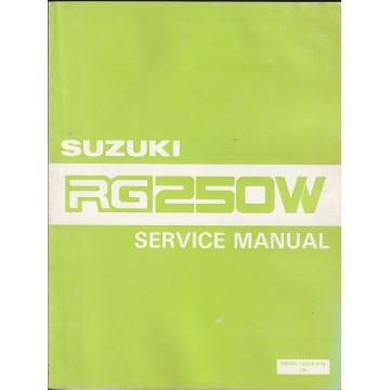 Manuel atelier SUZUKI RG 250 W (09/1983) en anglais