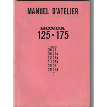 HONDA CD 125  / SS 125 (Manuel  atelier 07 / 1969)