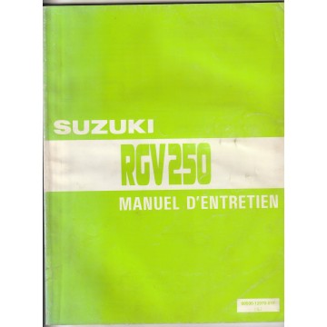 SUZUKI RGV 250 de 1989 manuel atelier  (12 / 1988)