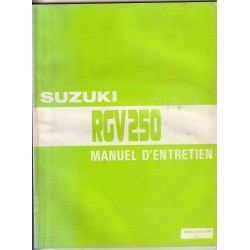 SUZUKI RGV 250 de 1989 manuel atelier  (12 / 1988)