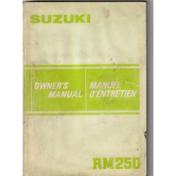 SUZUKI RM 250 D modèle 1983  (09 / 1982)