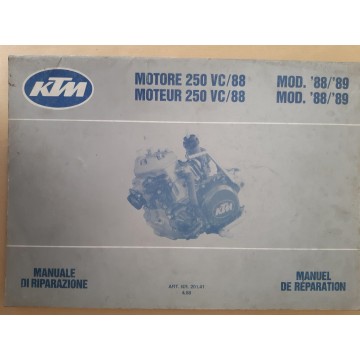 KTM moteur 250 VC 88 de 1988 (Manuel de Réparation 04 / 88)