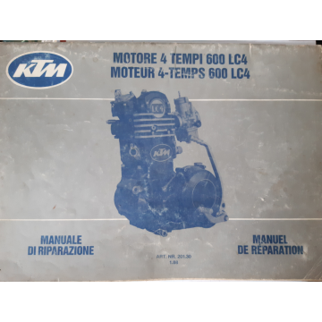 KTM moteur 600 LC4 de 1988 (Manuel de Réparation 01 / 88)