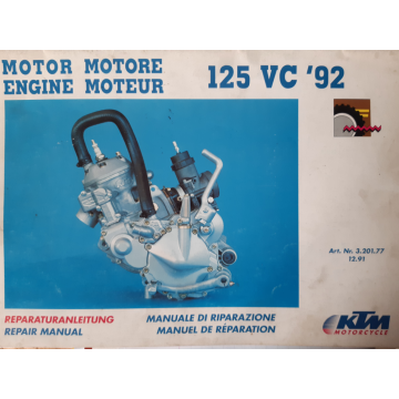 KTM manuel atelier moteur 125 VC de 1992