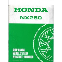 HONDA NX 250 Manuel de base