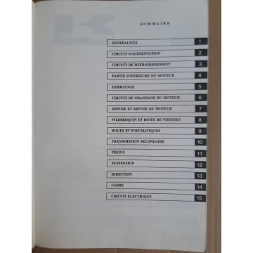 KAWASAKI EN 500 (02 / 1990) Manuel atelier