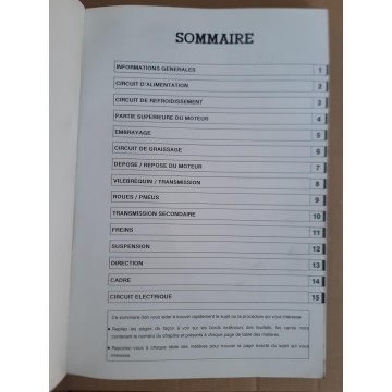 KAWASAKI EN 500 de 1996 (01 / 1996) Manuel atelier