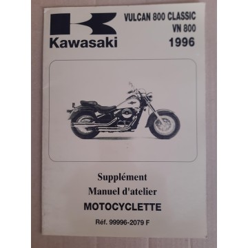 KAWASAKI VN 800 Classic de 1996 (Manuel atelier additif )