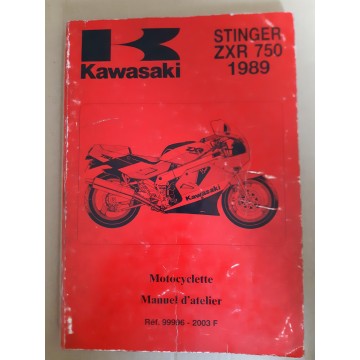 KAWASAKI STINGER ZXR 750 H1  (Manuel atelier 06 /1989)