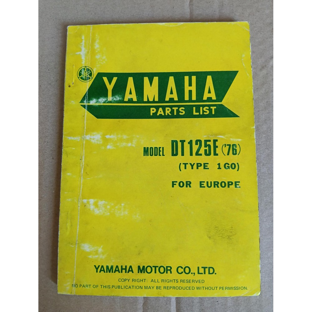 YAMAHA DT 125 E 1976
