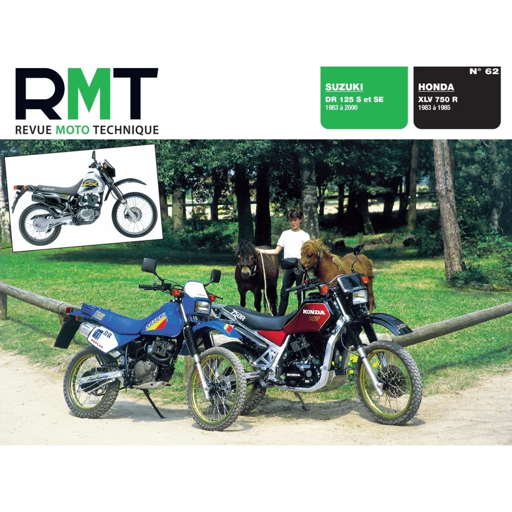 Suzuki DR 125 S - SE (1983 - 2000) / Honda XLV 750 R (1983 - 85) RMT 62