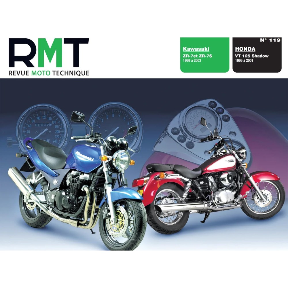 Honda vt 125 (99 / 01) - Kawasaki ZR 7 / 7S (99 / 03) RMT 119