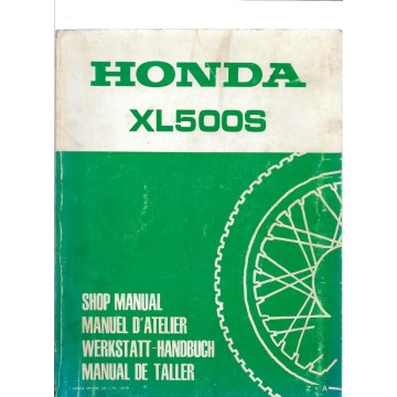 HONDA XL 500 S Manuel de base